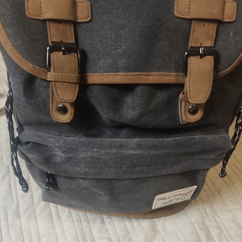 Gray And Brown Men's Backpack - image 5